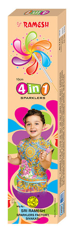 4-in-1 Collections - 10 cm Sparklers (Set of 5 Boxes)