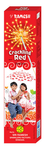 Crackling Red 10 cm Sparklers (Set of 5 Boxes)