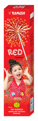 Red 10 cm Sparklers (Set of 5 Boxes)